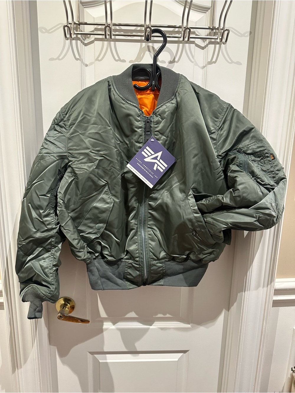 Vintage Alpha Industries MA-1 Bomber Jacket USA NWT NOS Large